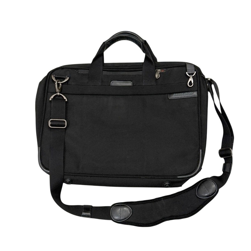 Briggs & Riley Travelware BB101 Black Ballistic Nylon Laptop Briefcase 17"